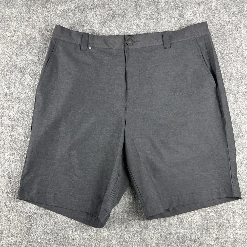 Banana Republic Shorts Mens‎ 38 Gray Comfort Flat Front Stretch Wicking Casual